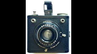 Vintage Kodak Six 20 Flash Brownie camera 1946  Rochester NY USA Medium format 620 film
