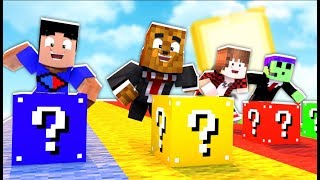 The Pack are Minecraft Pros on Minecraft Lucky Block Race | JeromeASF