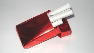 Origami Cigarette Packet by David Brill (Part 1 of 2)