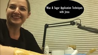 Esthetician Education Natural Hard Wax & Sugaring Paste Application