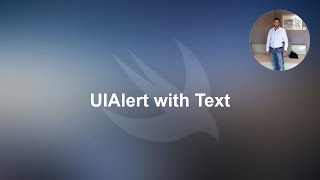 Swift tutorial: UIAlert with Text