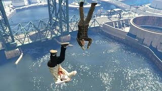 GTA 5 Epic ragdolls vol.49 [Jumps / Funny moments]