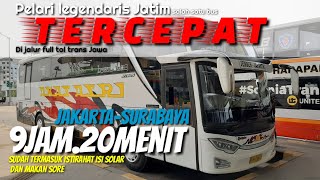 BUS TERCEPAT, NYAMAN JAKARTA-SURABAYA 9 JAM 20 MENIT| Naik AKAS ASRI full tol trans Jawa.