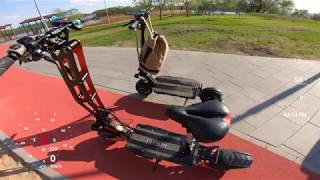 Dualtron Thunder VS ULTRON T128. 4K VIDEO. Честный обзор  от владельца самоката. Часть 1.