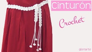 Cinturón en crochet. Crochet belt.