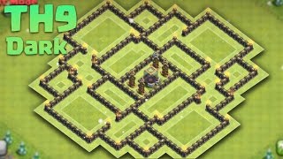 Clash of Clans - Town Hall 9 (Th9) Dark Elixir Saving/Farming Base 2016 + Replays