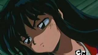 Inu pide acostarse en las piernas de Kagome