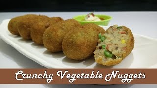 Crunchy Vegetable Nuggets Recipe in Hindi by Cooking with Smita | Easy Party Appetizer