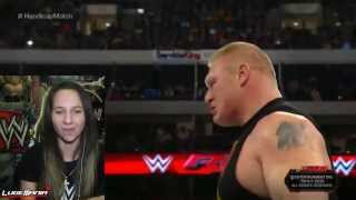 WWE Raw 1/19/15 Brock Lesnar Beast Mode Live Commentary