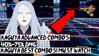 KAGUYA ADVANCED TRUE COMBOS JUMP-FORCE! 40%-75% DAMAGE, BEST COMBOS WITH KAGUYA! MUST WATCH!