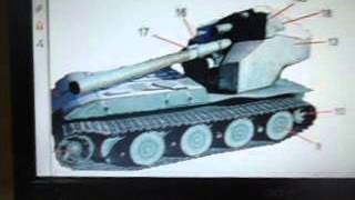 Сборка бумажной модели пт-сау  Waffentrager auf E 100