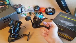 Обзорчик катушек Daiwa Black Widow 25A и Baihaichen Lizard KH6000