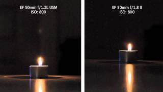 ISO Comparison: Canon EF 50mm f/1.2L USM vs Canon EF 50mm f/1.8 II