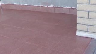 Облицовка пола керамогранитом Kerama Marazzi в летней кухне