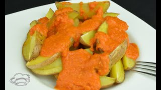 Patatas asadas con salsa brava Mycook. Recetas para dieta