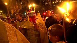 2016 1 мая Пасха в Люберцах. Крестный ход. Христос Воскресе. Свято-Троицкий храм.