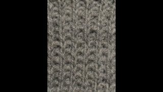Узор спицами, легкий, интересный, лицевыми петлями. Для начинающих