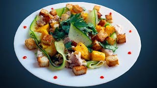 Яркий салат с манго и курицей | Азиатская вкуснятина
