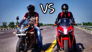 APACHE RR 310 VS 2018 CBR 250 R  DRAG RACE || highway battle||