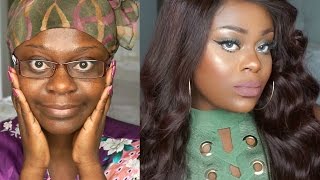 WATCH ME TRANSFORM:  GEEK TO CHIC | DARK SKIN BADDIE | FT BELLE WIGS