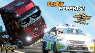 Euro Truck Simulator 2 Multiplayer Funny Moments & Crash Compilation #54