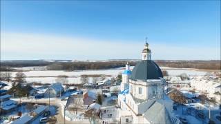 Покровский Кафедральный собор г Урюпинск с высоты птичьего полёта mp4