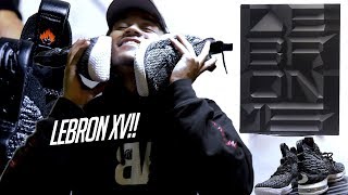 Unboxing The NEW LEBRON 15 ASHES! Lebron's BEST SHOE In A While! On Feet + Shoe Details Close Up!