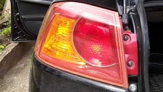 замена лампы стоп сигнала митсубиси лансер 10