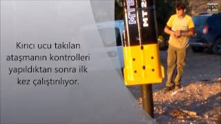 MTB 285 hidrolik kırıcı montajı (Vimar Mermer)
