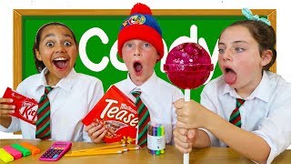 HOW TO SNEAK CANDY INTO CLASS!! Kids Get Detention