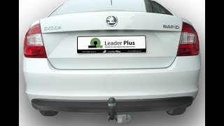 Установка фаркопа Leader V125-A. SKODA RAPID(лифтбек)2012 -..г.в.VOLKSWAGEN POLO(седан) 2010 -..г.в