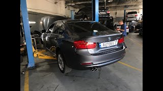 Установка усиленных пружин  BMW F30