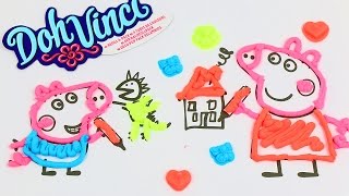 Peppa Pig Play Doh Vinci Art Studio Design Dibujar con Plastilina