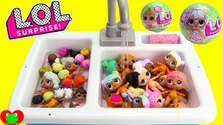 LOL Surprise Dolls Bubble Bath Time and Dress Up