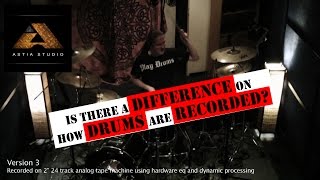 Is there a difference on how drums are recorded?