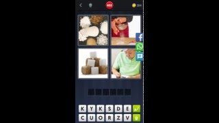4 Bilder 1 Wort [Zucker, Hände, Würfelzucker, Oma]