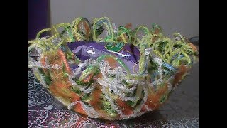 Крейзи-вул Мастер класс вазочка-конфетница Часть 1 Сумашедшая шерсть мастер класс