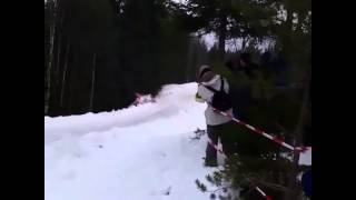 Crash Michal Solowow WRC Rally of Sweden Shakedown