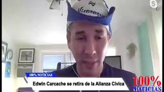 100% Entrevistas | Edwin Carcache se retira de la Alianza Cívica