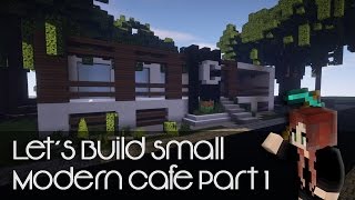 Minecraft How to build a Cafe Part 1