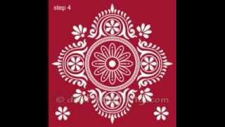 How to draw Alpona bd  আল্পনা আলপনা আঁকা25design BangladeshBangla yearart Bangalipohela boishakh