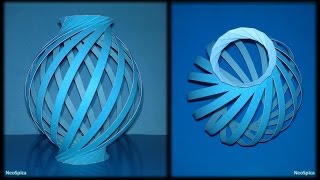 Tutorial 19 - Paper Lamp Ball Twist Spiral