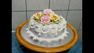 УКРАШЕНИЕ ТОРТОВ -Торт "зимний сад", - cake decoration