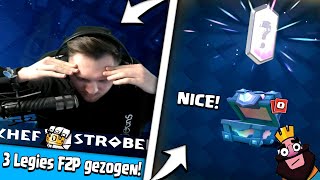 ?? 3 LEGENDÄRE KARTEN AN EINEM TAG GEZOGEN! F2P Projekt mit Trymacs | Clash Royale