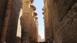 Rundgang Die Tempelanlagen von Karnak Tempel in Luxor säulenhalle obelisk skarabäus معبد الكرنك