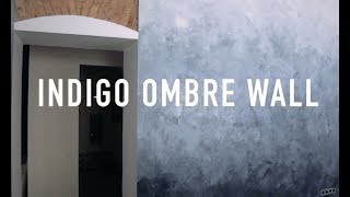 Indigo ombre wall