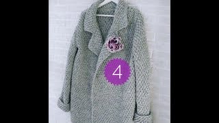 вязаное пальто крючком, кофта крючком, кардиган крючком, кофточка крючком