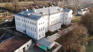 Музей-усадьба Гончаровых "Полотняный Завод" с высоты птичьего полета