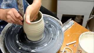 How to Shape and Alter a Thinned Cylinder on the Potter's Wheel