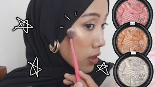 NEW Catrice 3D Glow Highlighter , All 3 Shades Swatches & Application